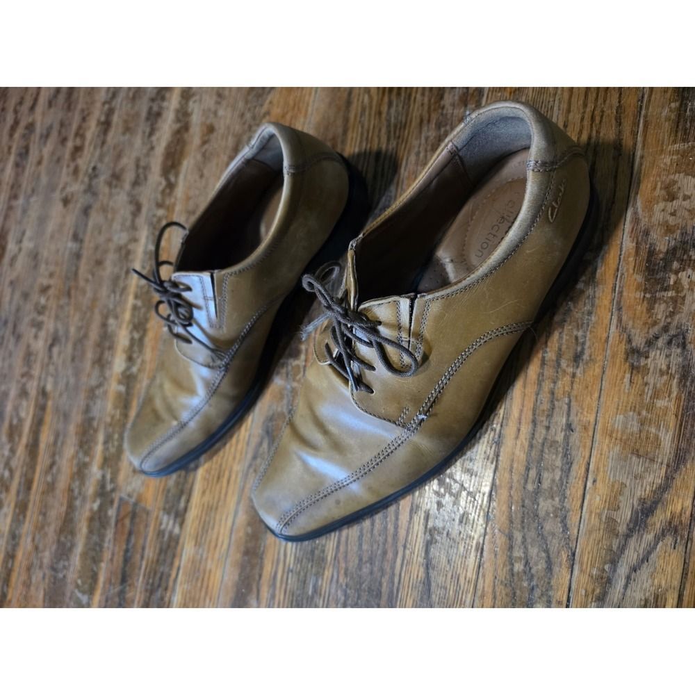 Clarks Mens Tilden Leather Lace Up Oxford Dress Shoes 10.5 - Picture 5 of 8